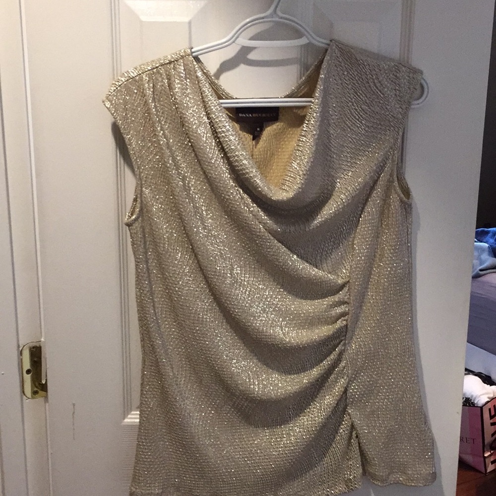Gold Shell-tank top- sleeveless